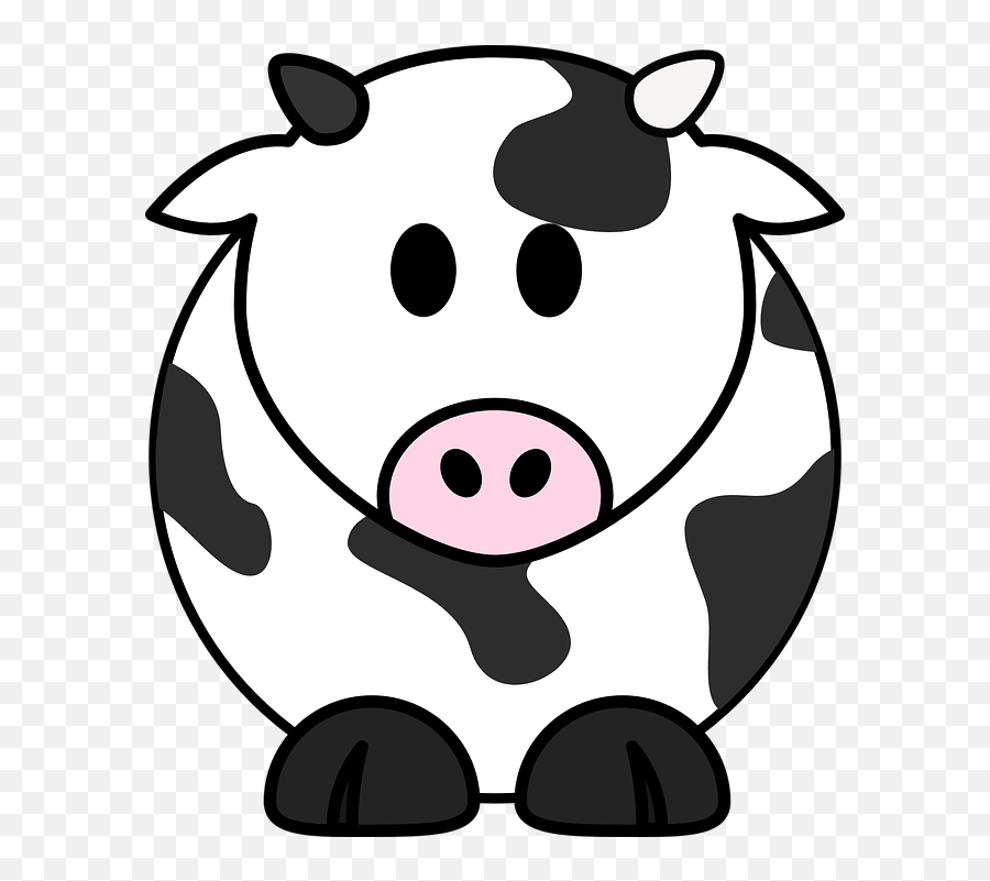 Free Image On Pixabay Milk Cow Cow Cattle Black White Cartoon Clipart