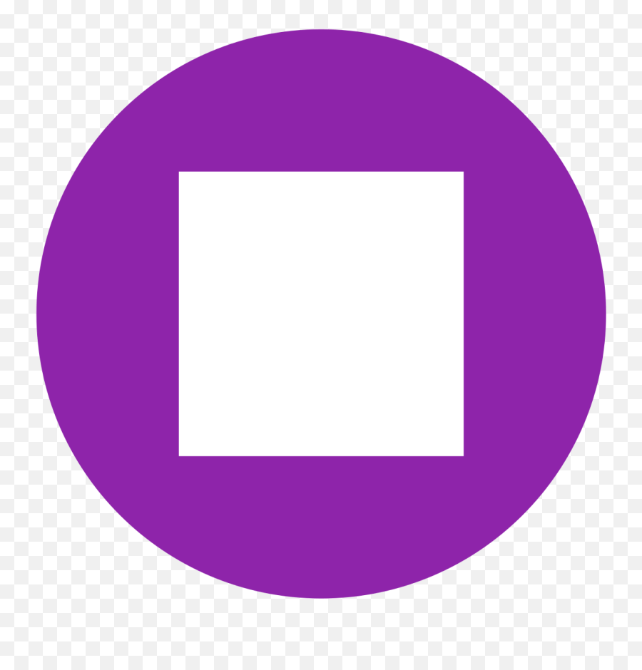 Eo Circle Purple White Square Stop Button Png Red Emoji,What Are The