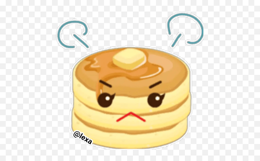 Lovely Pancake Stickers For Whatsapp Happy Emoji,Pancake Designs Emojis Free Emoji PNG