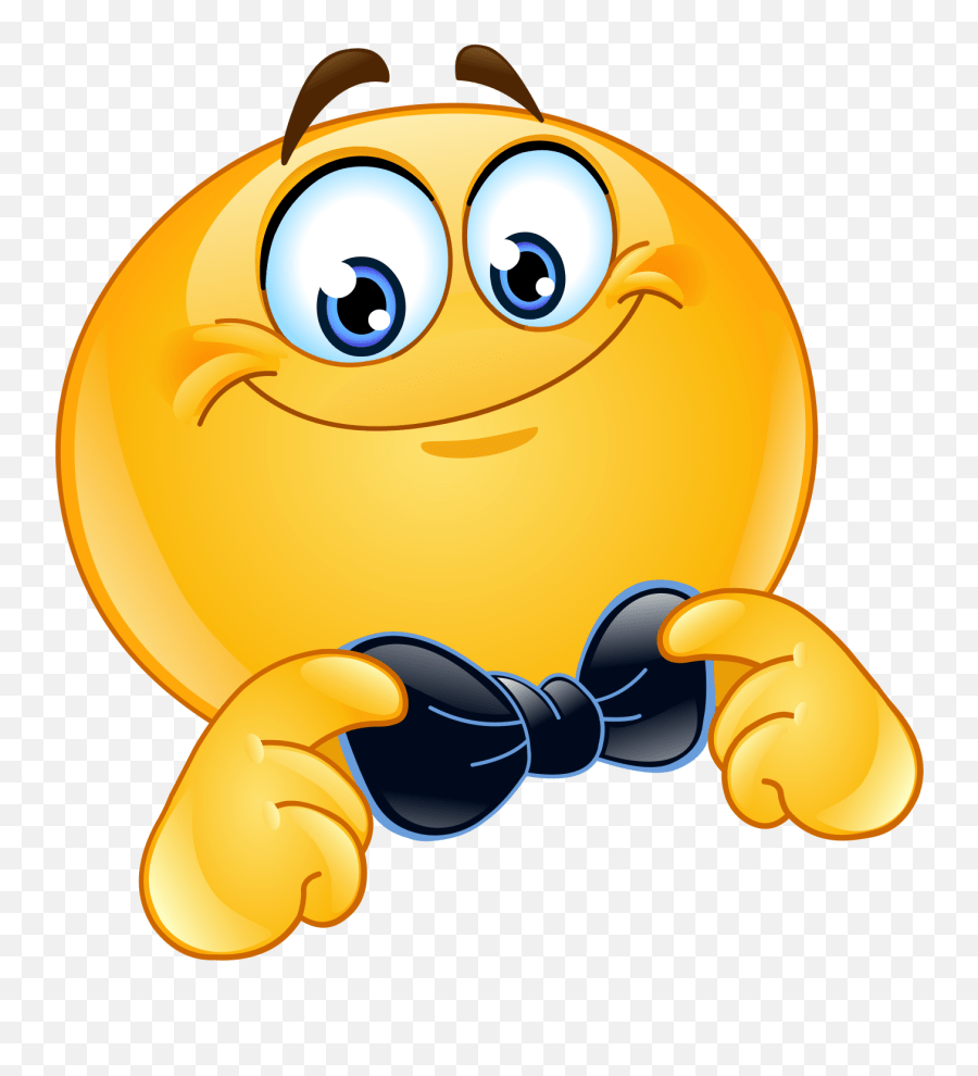 Bow Tie Emoji Decal Smiley Face,Bowing Thank You Emoticon Free