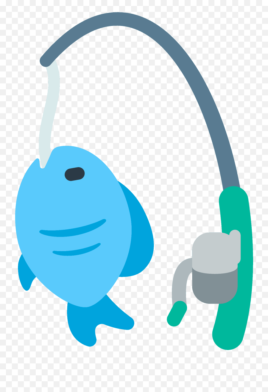 Fishing Pole Emoji Animated Fish On Pole,Fish Emoji Free Emoji PNG