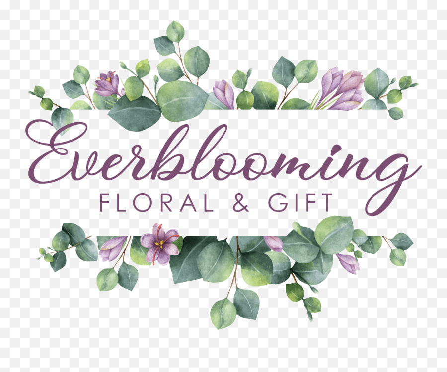 Yorba Linda Florist Flower Delivery By Everblooming Floral Watercolor Eucalyptus Frame Png