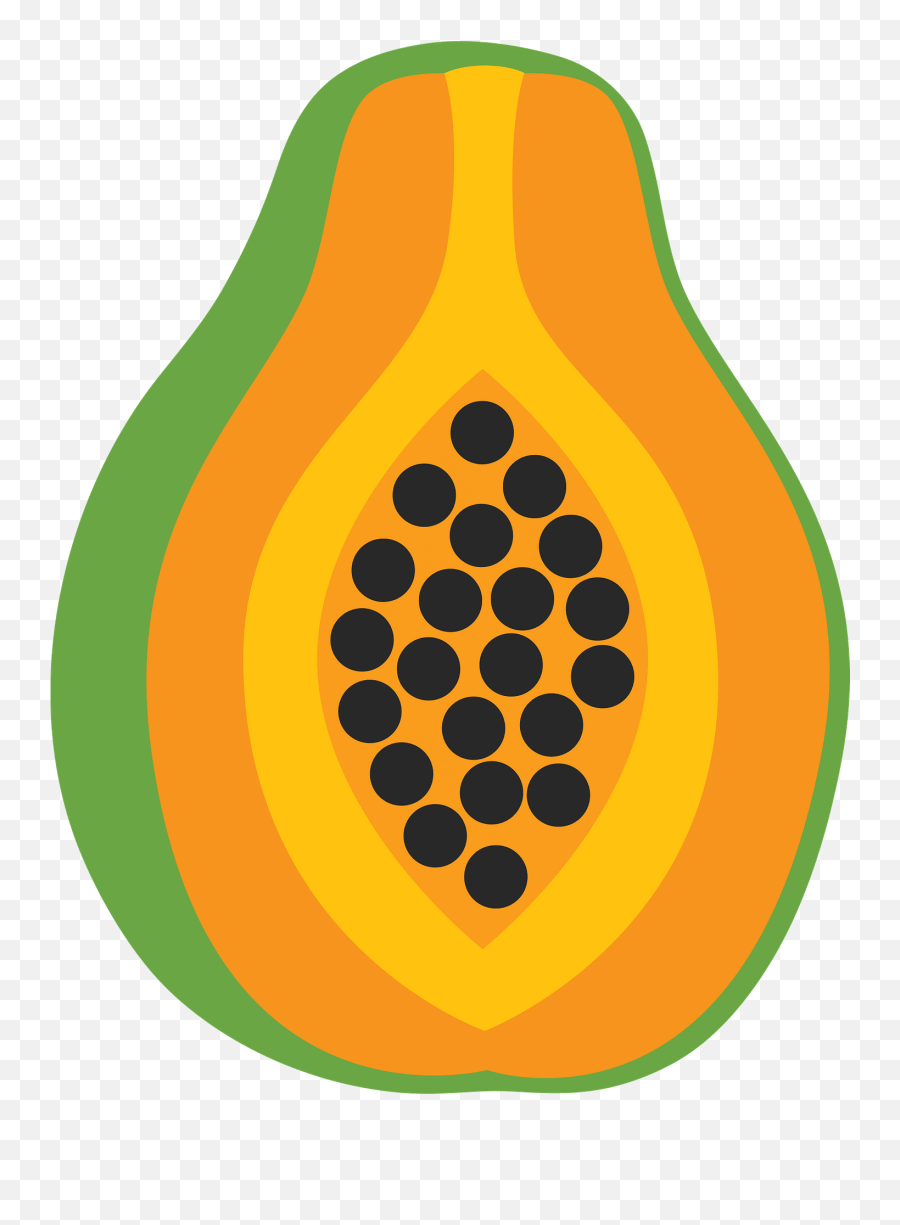 Papaya Clipart Dot Emoji,Papaya Emoji Free Emoji PNG Images