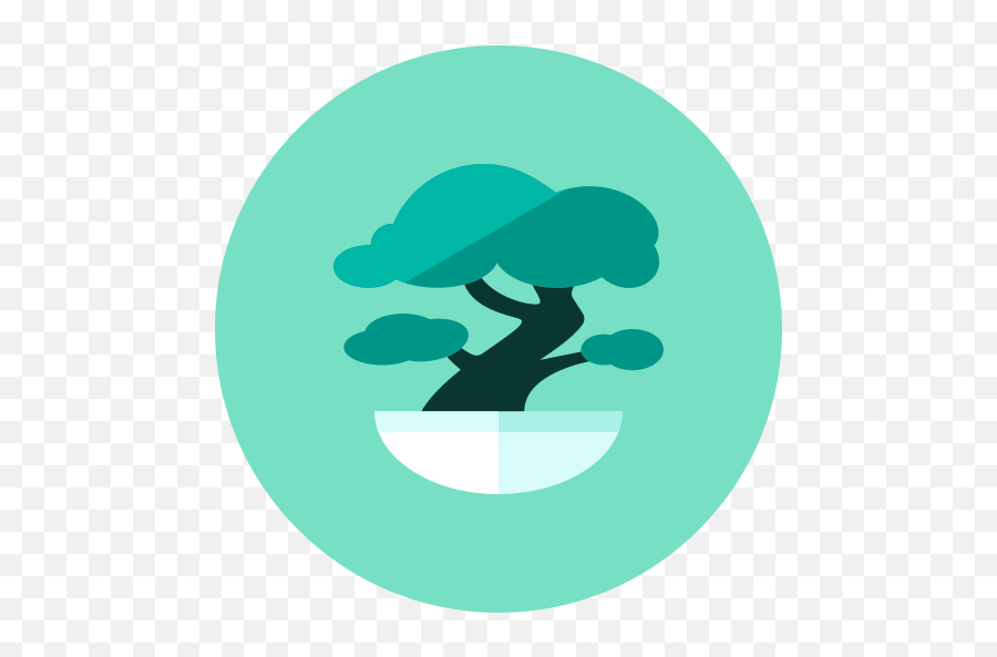 Bonsai Free Icon Of Kameleon Green Round Bonsai Icon Emoji,Bonsai