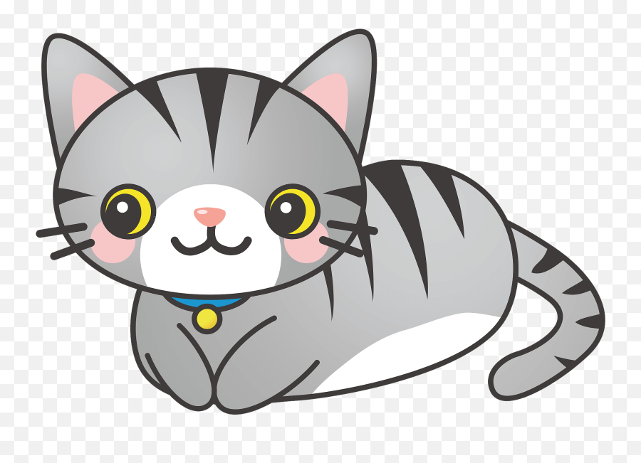 Gray Striped Cat Clipart Gray Tabby Cat Clipart Emoji,Grey Cat Emoji