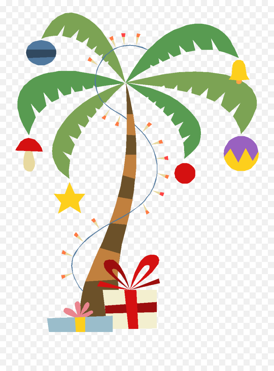 Silly Saves Me Cartoon Palm Tree Christmas Tree Emoji,Harumph