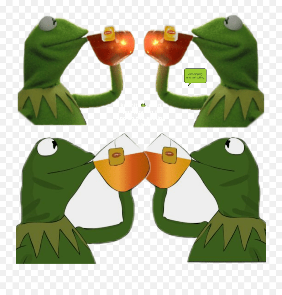 Kermit Tea Sticker Kermit Spill The Tea Emoji,Kermit Tea Emoji Free