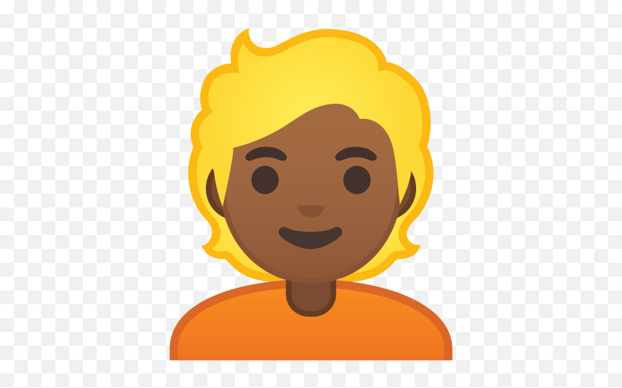 Person Medium Dark Skin Tone Blond Hair Emoji,Emojis Person' Free Emoji PNG Images