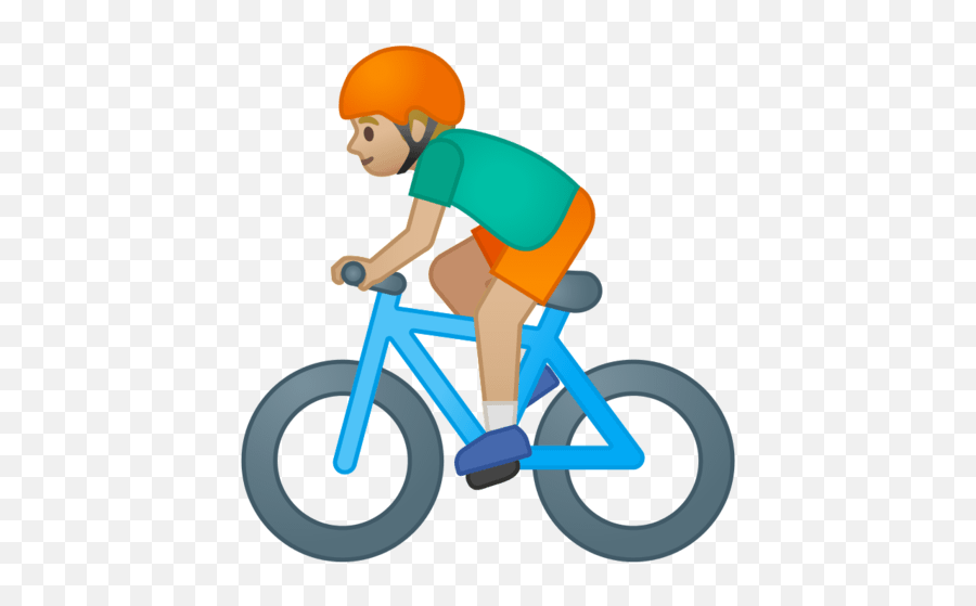 U200d Man On Bicycle In Medium Light Skin Tone Emoji,Eggplant Water Water Emojis Free Emoji
