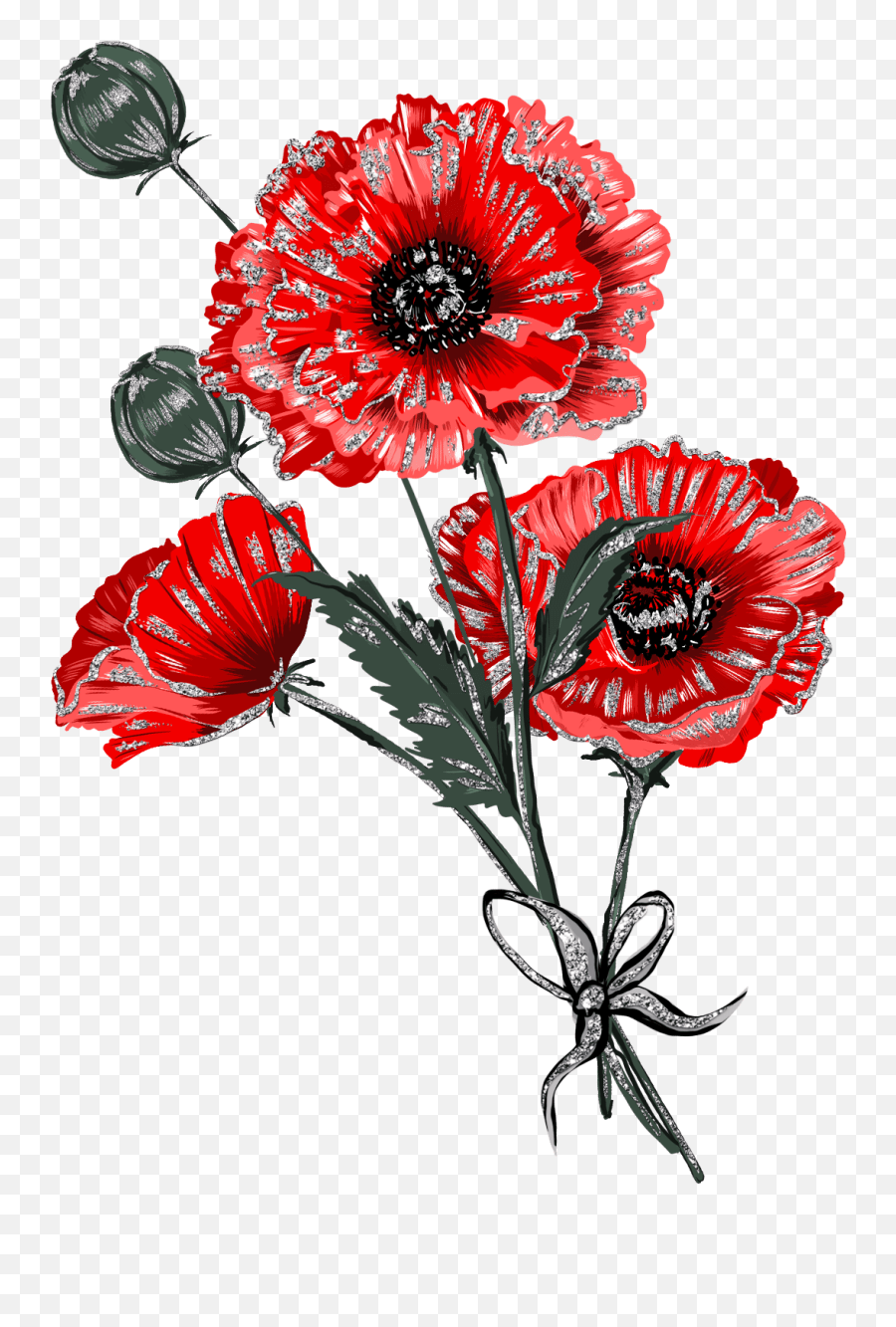 Poppy Poppies Remembrance Sticker Lovely Emoji,Poppy Emoji Free Emoji PNG Images