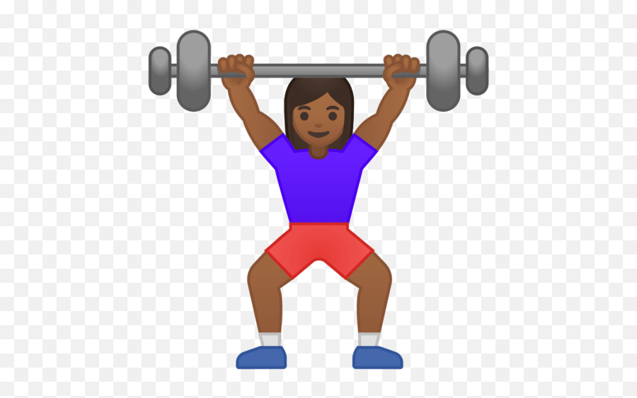 Medium Woman Lifting Weights Emoji,Weight Emoji Free Emoji PNG