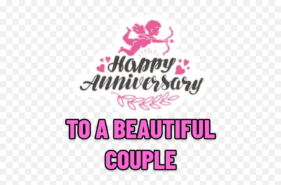 Happy Anniversary Whatsapp Wedding Anniversary Stickers Emoji,Happy