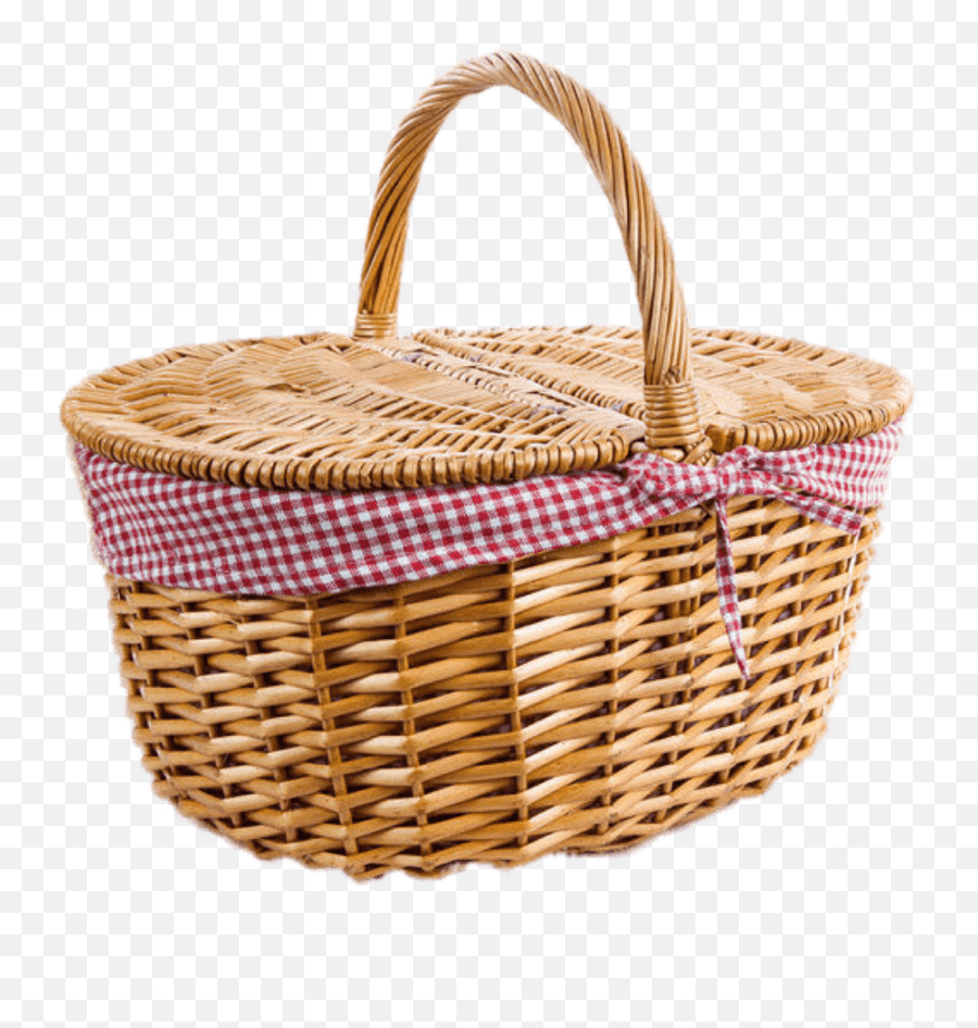 Picnic Picnicbasket Basket Gingham Transparent Picnic Basket Emoji
