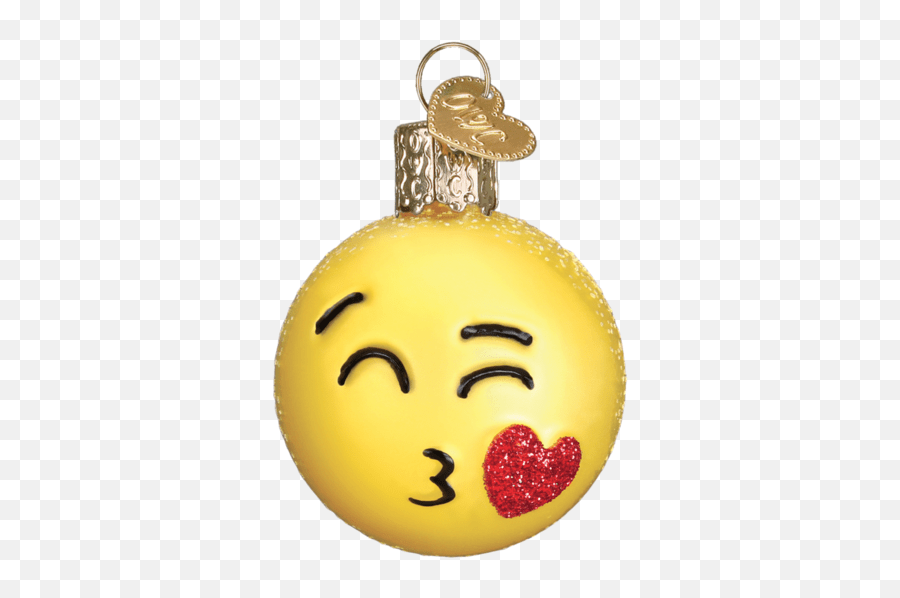 Old World Christmas Pacific Blue Tang Christmas Ornament Emoji,Kissy