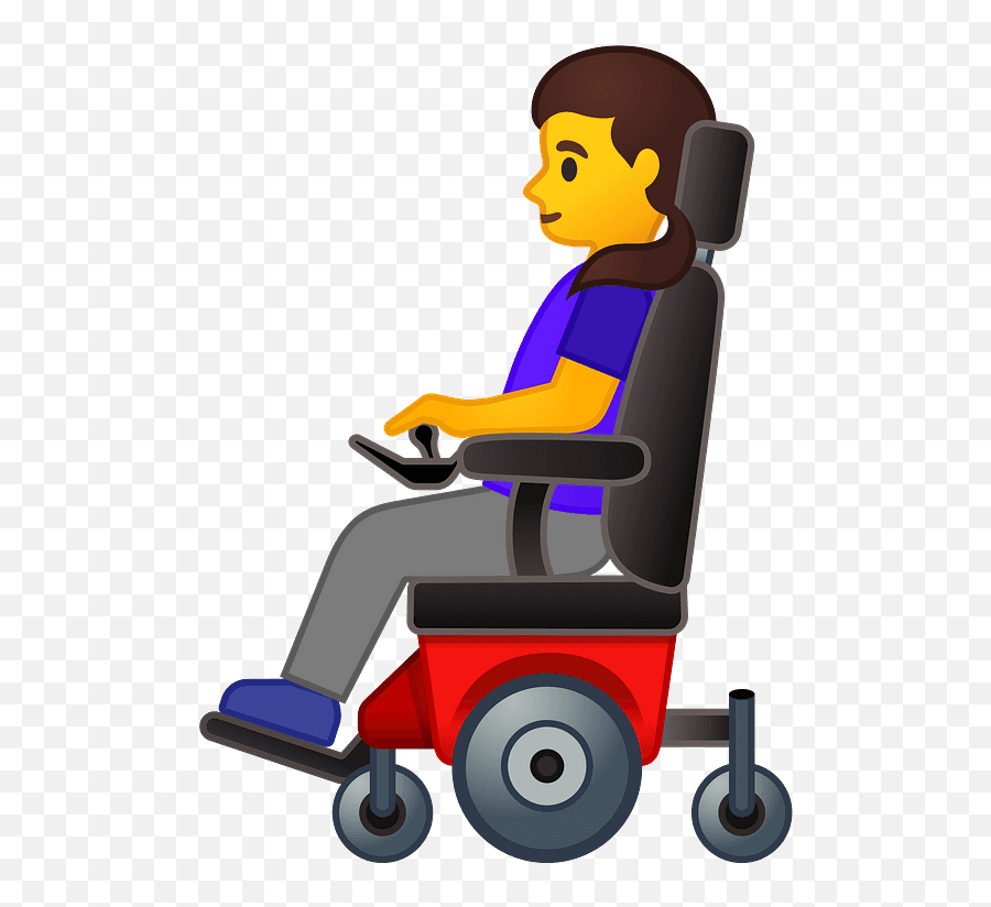 Woman In Motorized Wheelchair Emoji Wheelchair Emoji,Wheelchair Emoji