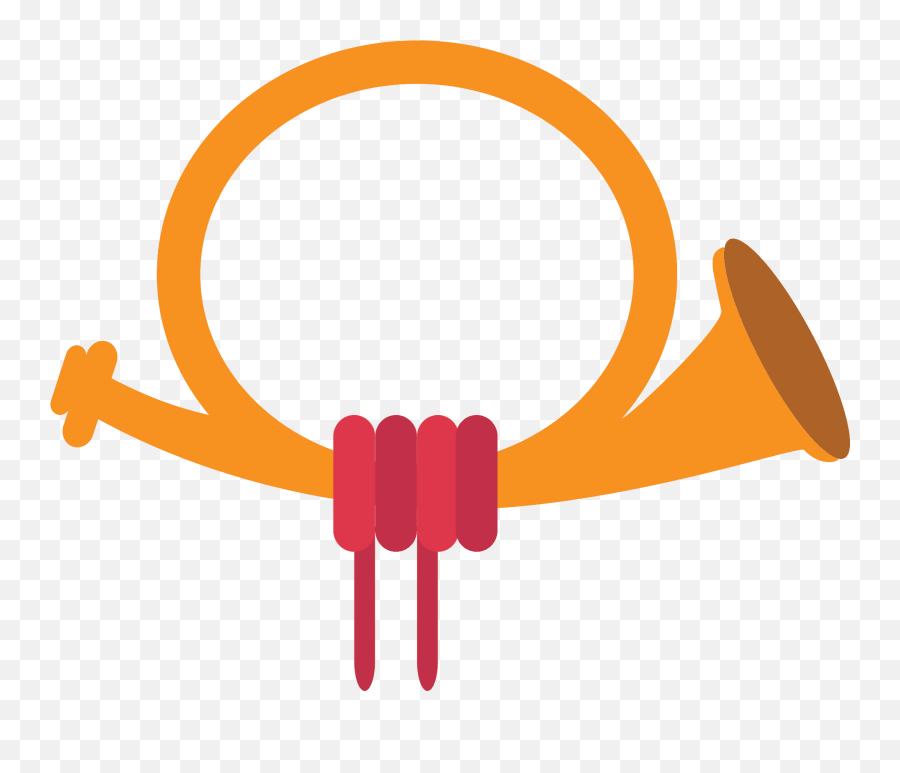 Postal Horn Emoji Clipart Brass Instrument,Horn Emoji Free Emoji