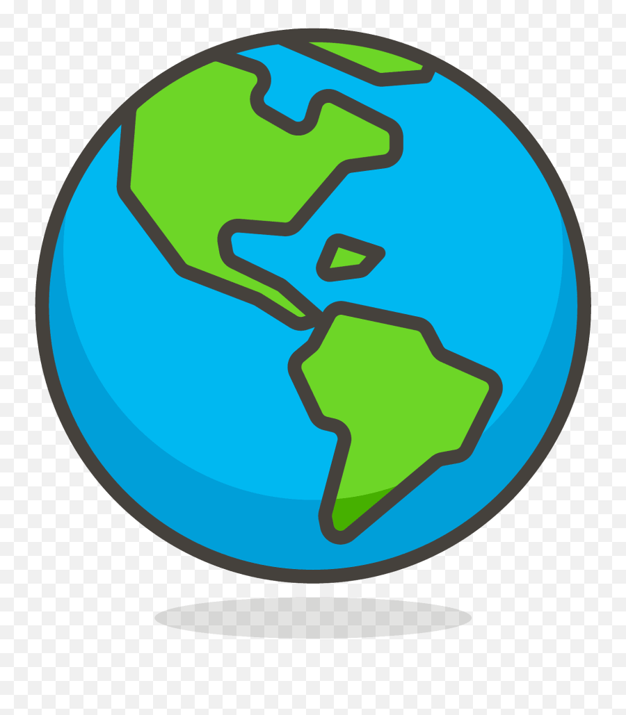 Globe Showing Americas Free Icon Of Clipart World Emoji,Earth Emoji