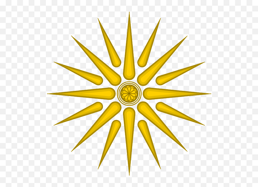 Vergina Sun Wikipedia Free Round Shield Clipart Emoji,Black Sun Emoji