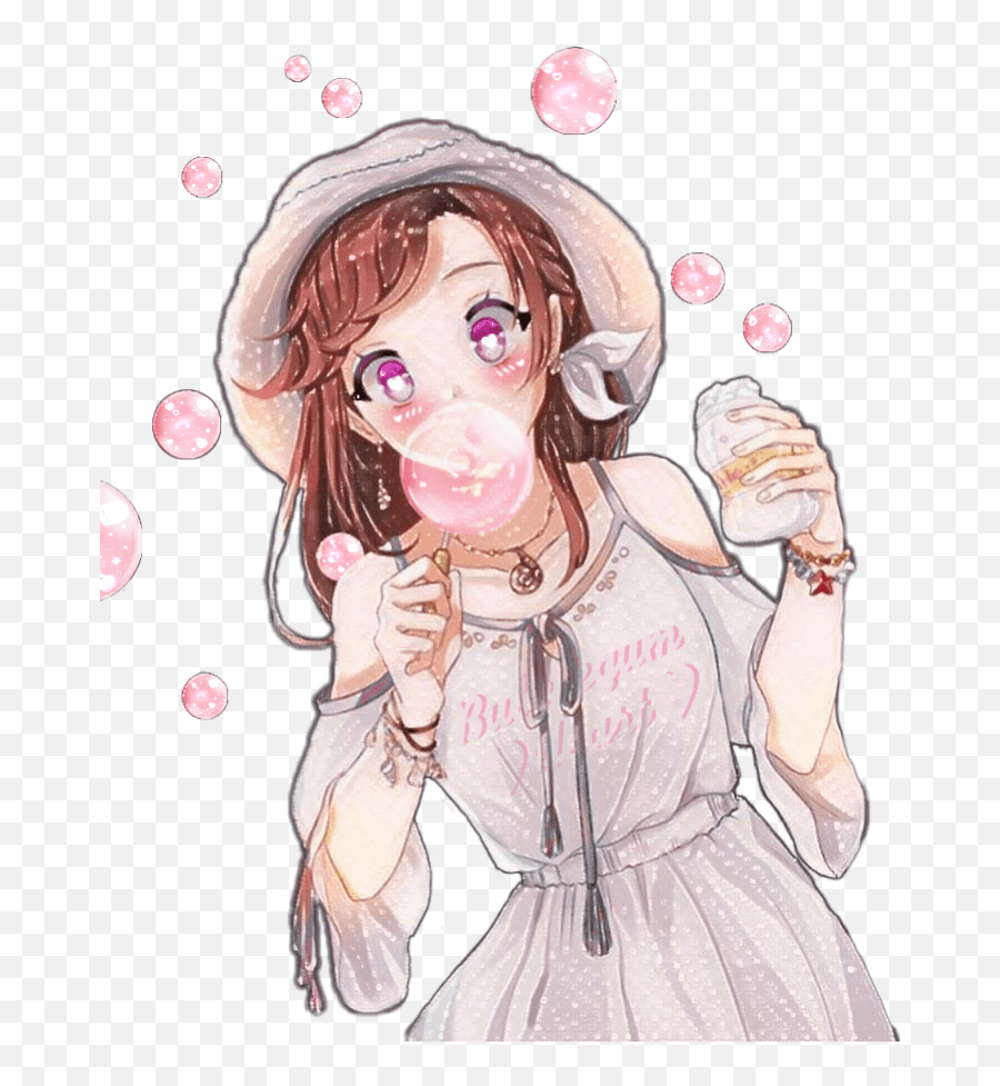 Images Of Cute Animated Girl Drawing Cute Anime Girl Bubblegum Emoji