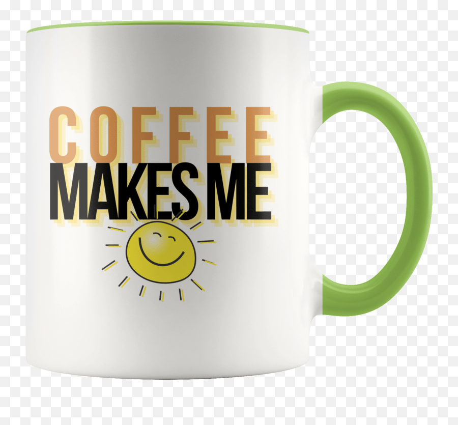 Coffee Makes Me Happy 11oz Colorful Magic Mug Emoji,Emoticon Coffee