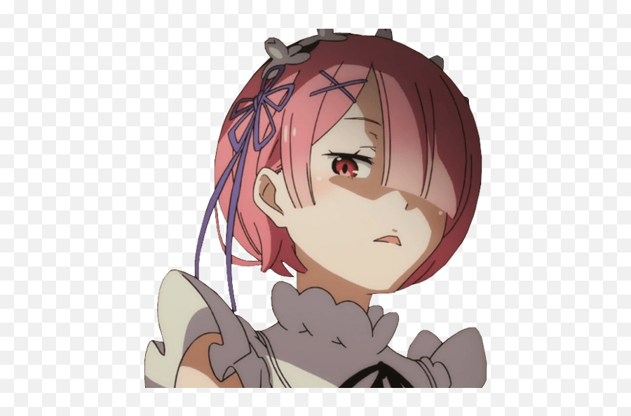 S Anime V41 By Shadowthiefo52 Anime Reaction Faces Of Re Zero Ram Heh