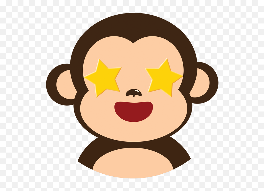 Digital Illustration Pyus Chan Emoji,Monkey Face Emoji Covering Eyes