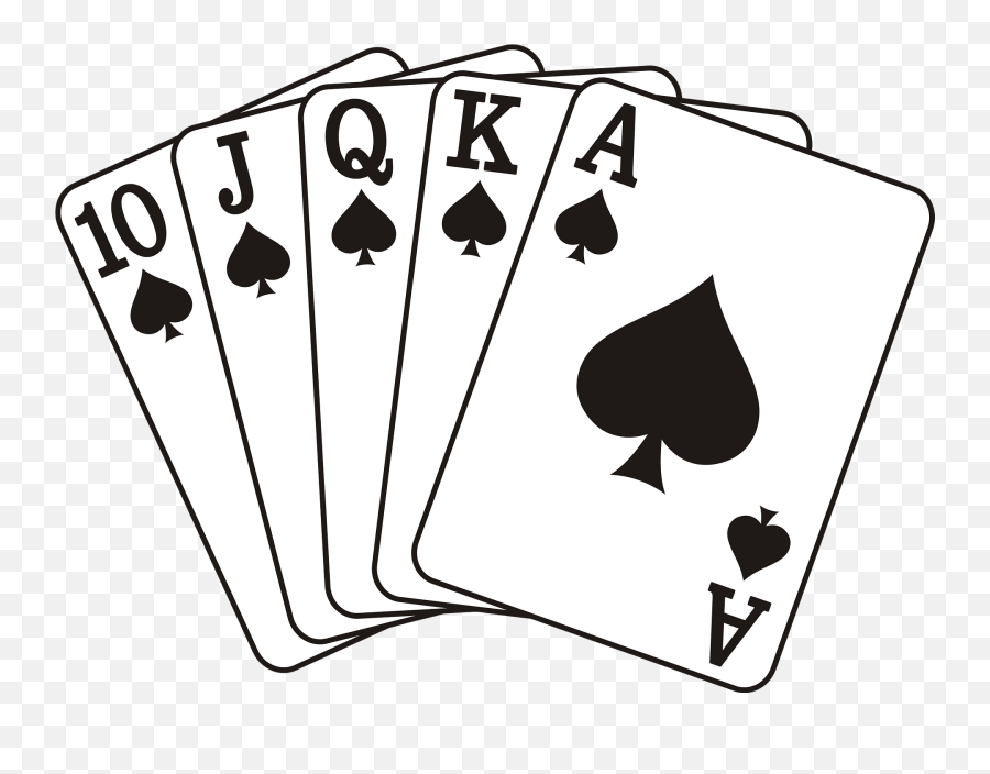 Royal Flush Spade Suit Clipart Free Download Transparent Emoji,Poker