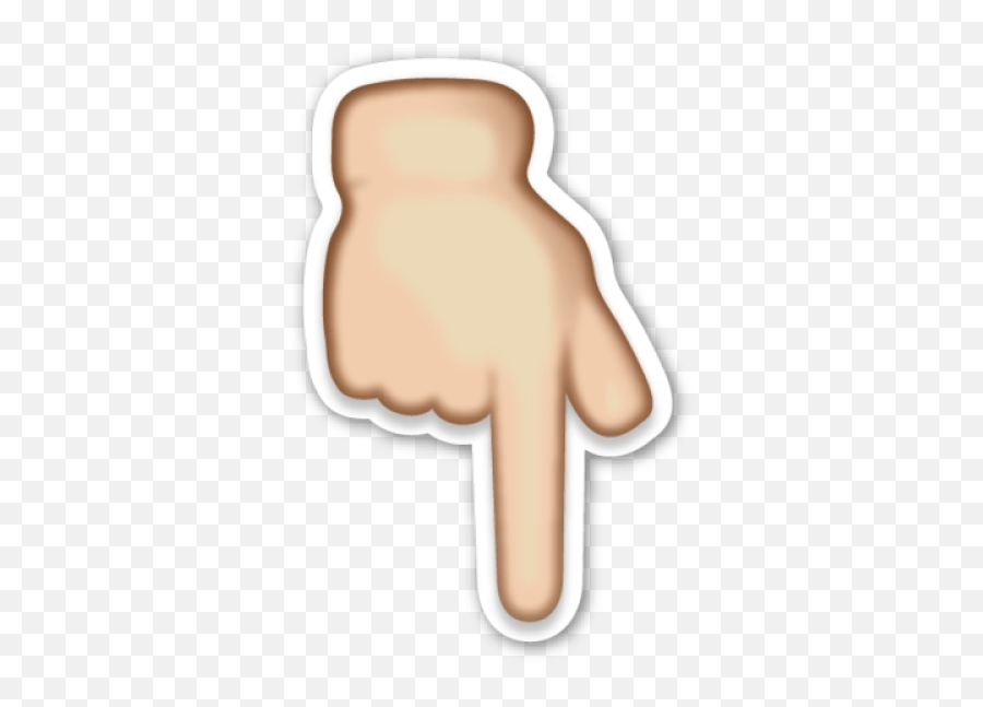 Emoji Down Finger Down Emoji Png,Point Down Emoji Free Emoji PNG