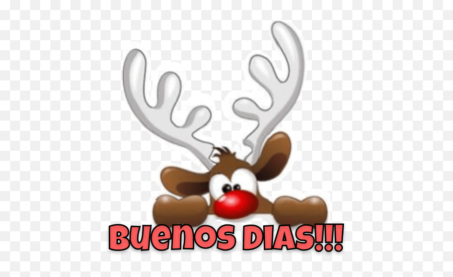 Navidad 2020 Rudolph Clipart Reindeer Emoji,Deer In Headlights Emoji