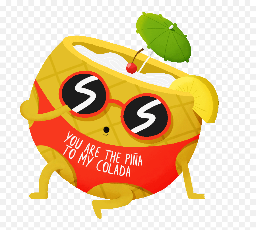 Animated Characters Danna Galeano Happy Emoji,Pina Colada Emoticon