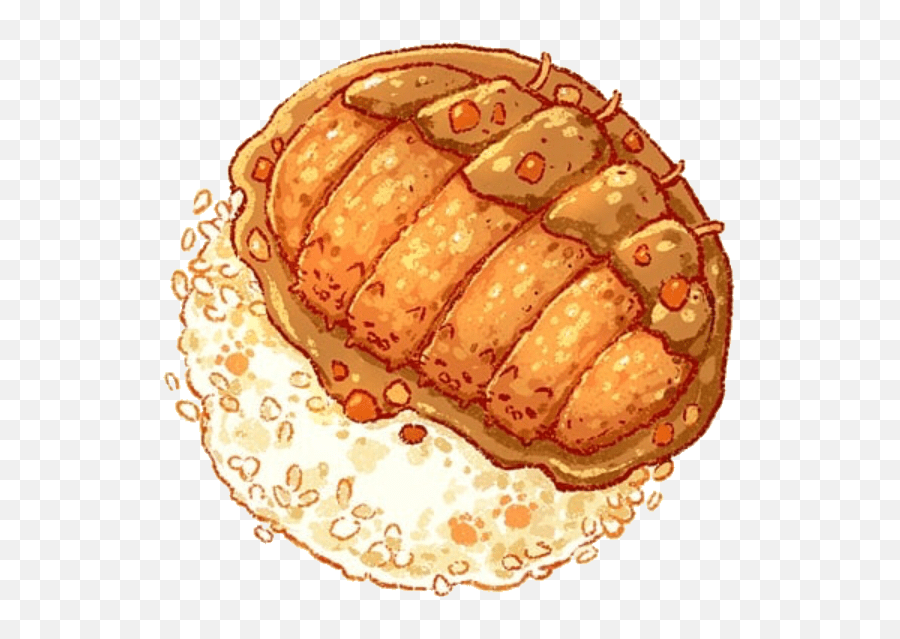 Tabeneko Cat Curry Sticker By Cottonyeni Junk Food Emoji,Curry Emoji