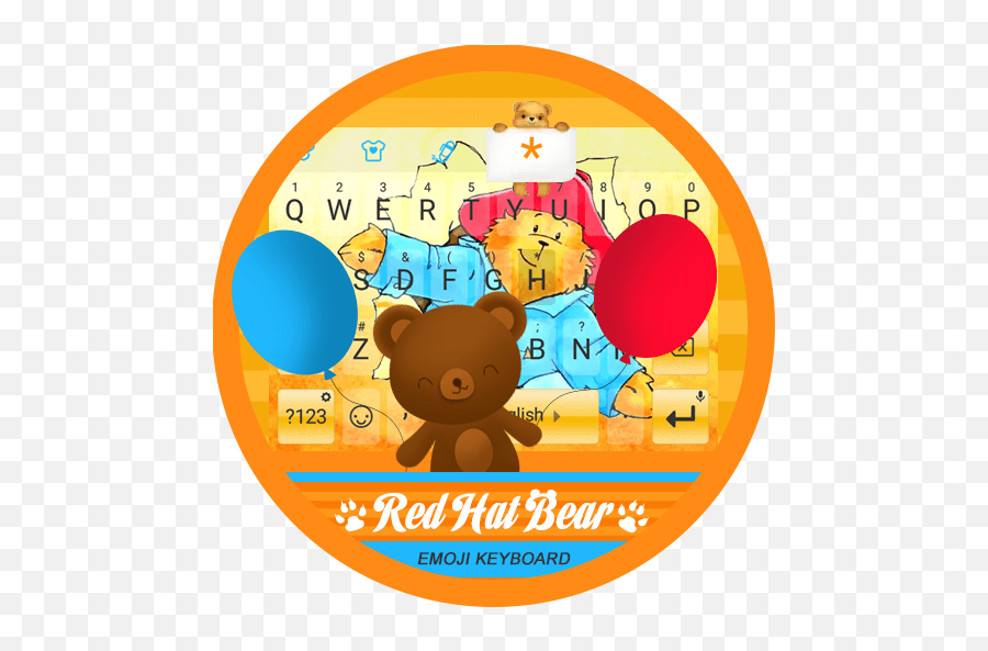 Red Hat Bear Themeu0026emoji Keyboard Apk Download For Windows
