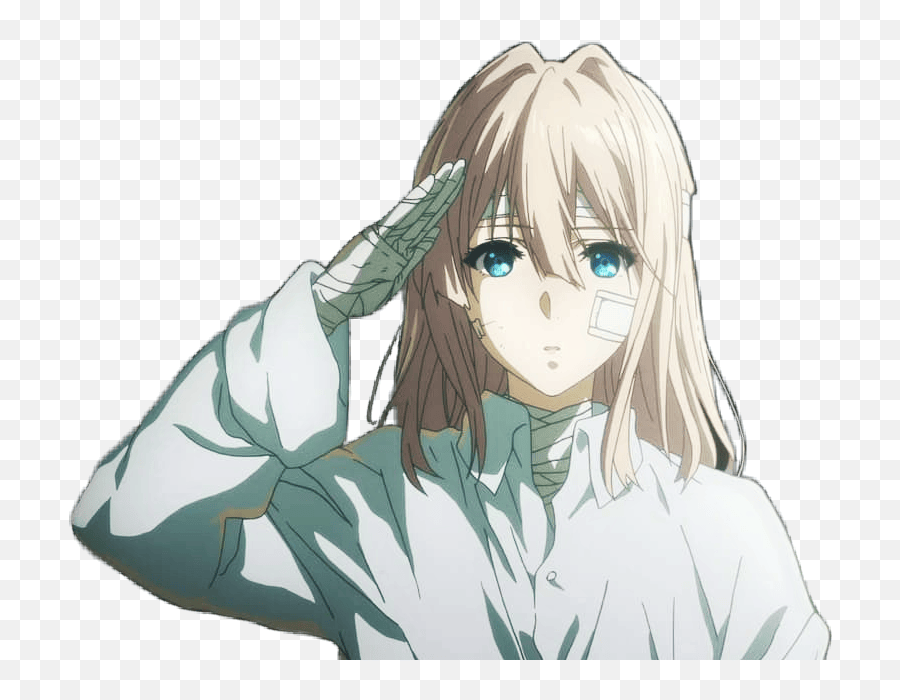 The Most Edited Violet Evergarden Icon Dark Emoji Anime Salute Emoji Free Emoji Png Images Emojisky Com