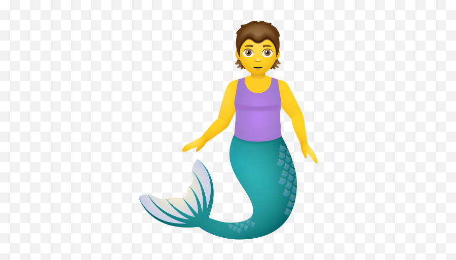 Merperson Icon In Emoji Style Emoji Mermaid,Little Mermaid In Emojis
