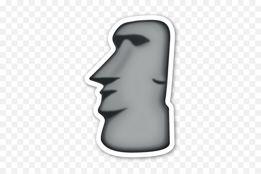 Easter Island Rock Emoji,Moyai Emoji Free Emoji PNG Images