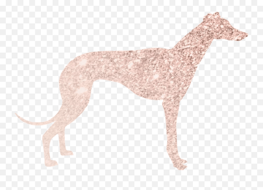 Greyhound Dog Sticker Greyhound Silhouette White On Black Emoji