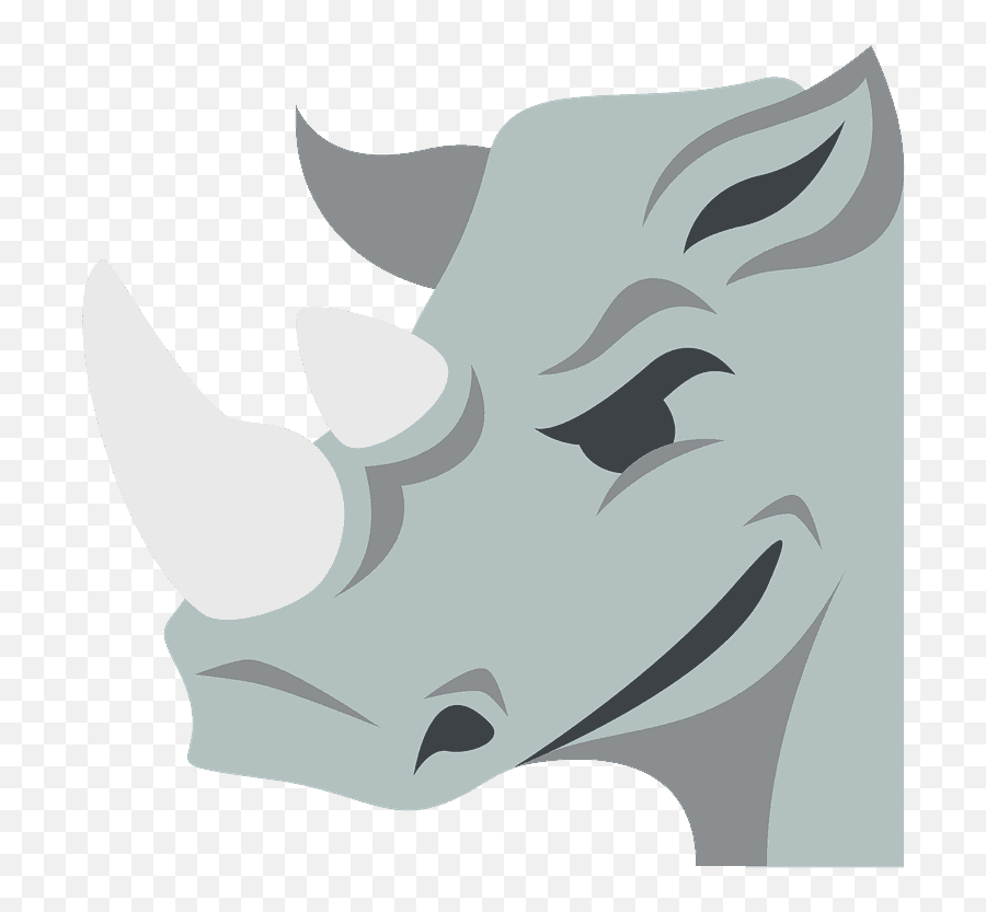 Rhinoceros Emoji Clipart Rhino Emojis,Horn Store Emoji Free Emoji