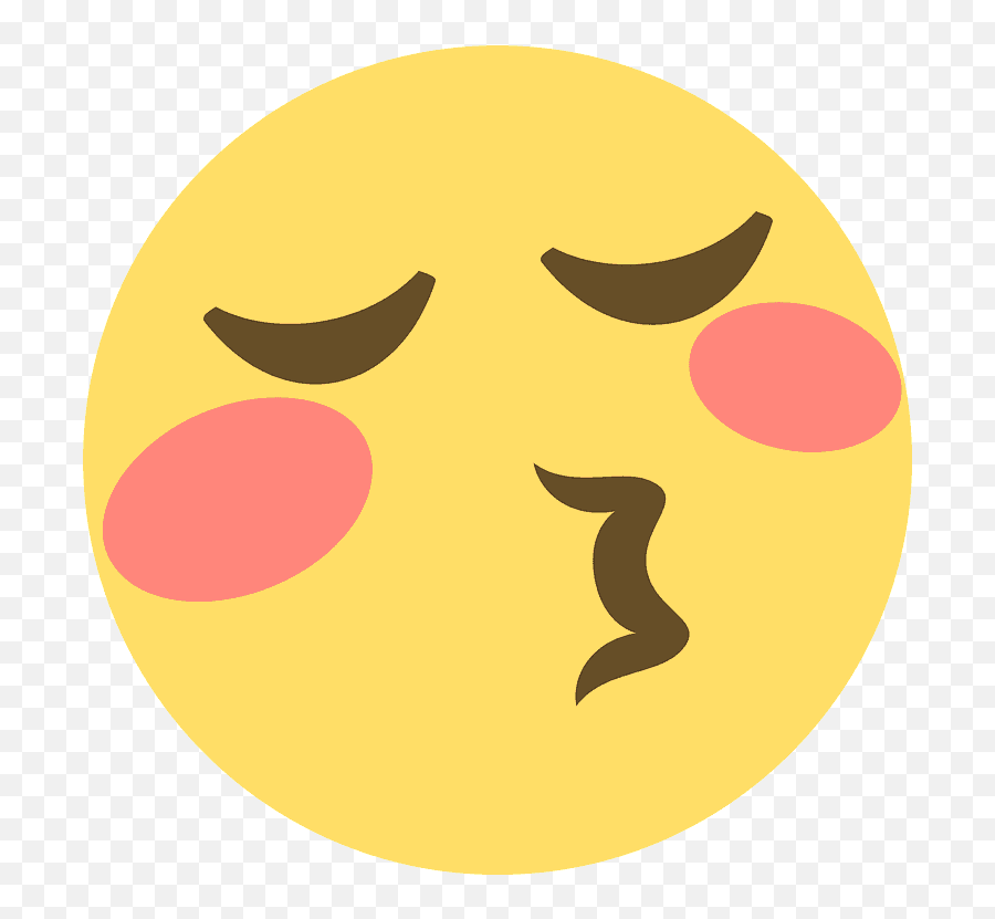 Kissing Face With Closed Eyes Emoji Discord Emote Kiss,Kissing Emoji
