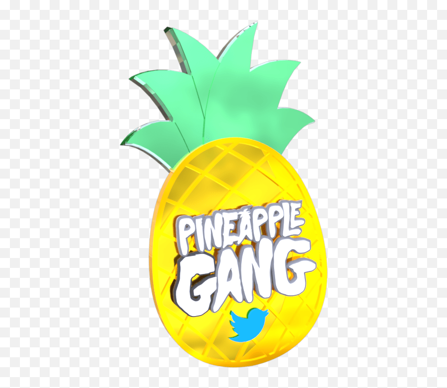 Pineapple Gang Emoji,Pineapple Text Emoji Free Emoji PNG Images