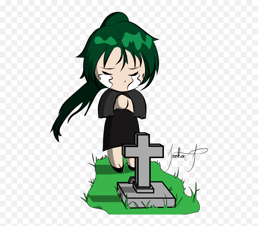Funeral Clipart Grave Stone Funeral Anime Mujer Llorando Dibujo Emoji