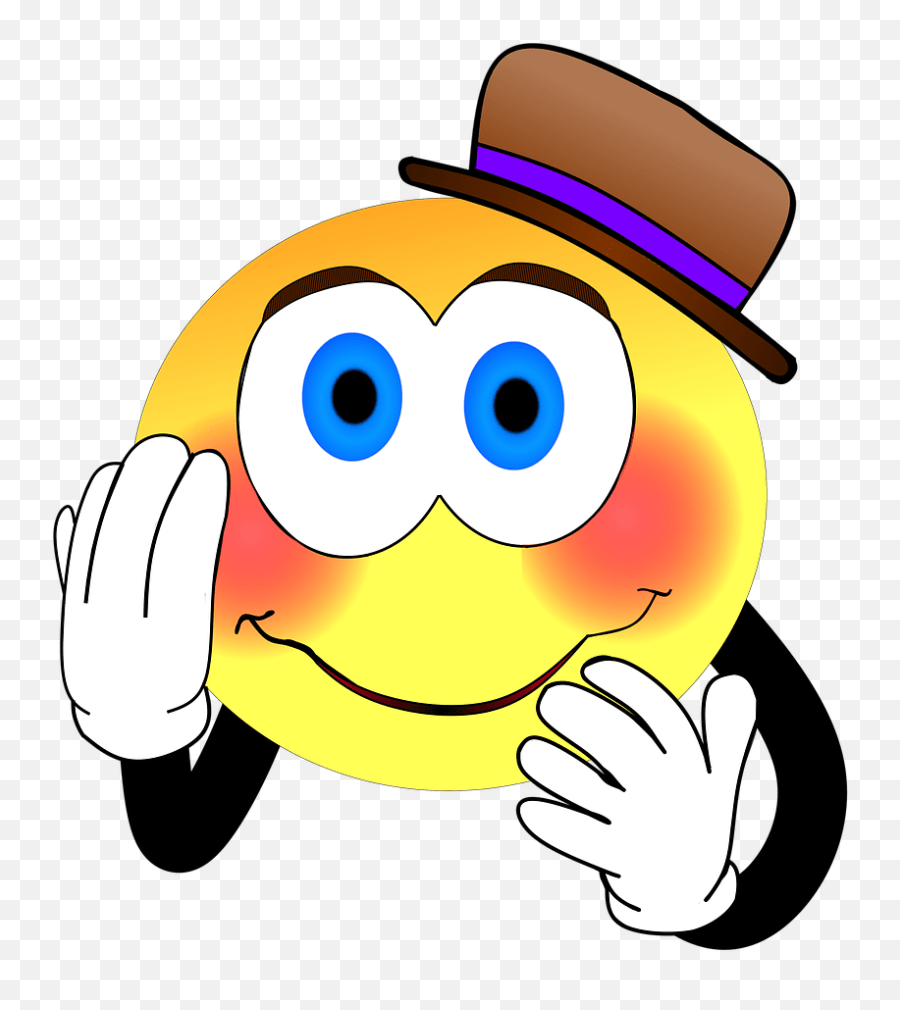 The Practical Embarrassed Blush Emoji,Hat Tip Emoticon Free Emoji