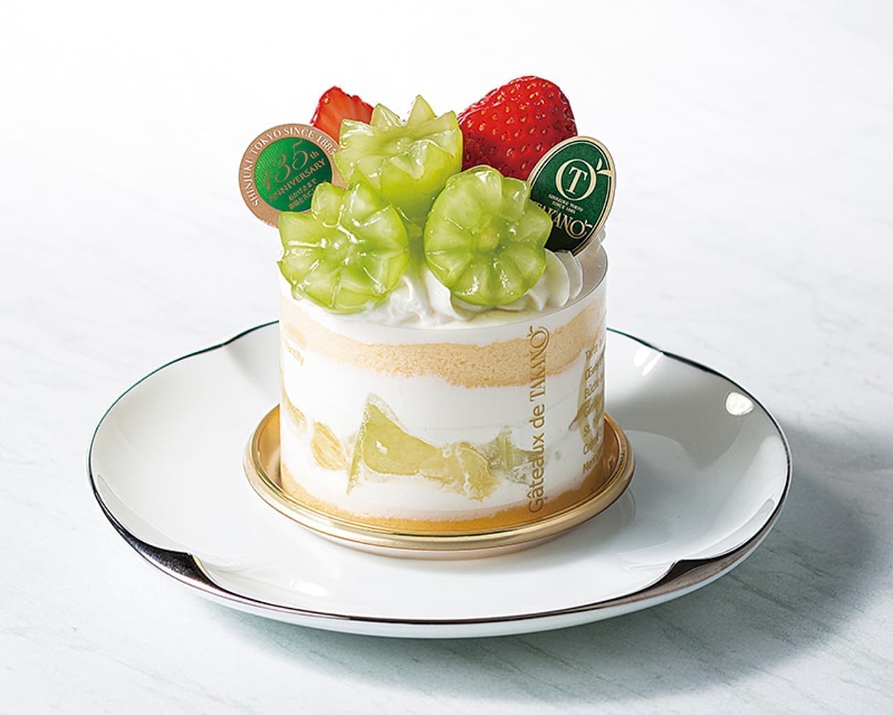 新宿高野に創業135年やXmasの限定ケーキ！マスクメロンが鮮やかな「ノーブルガトー」など [えん食べ]