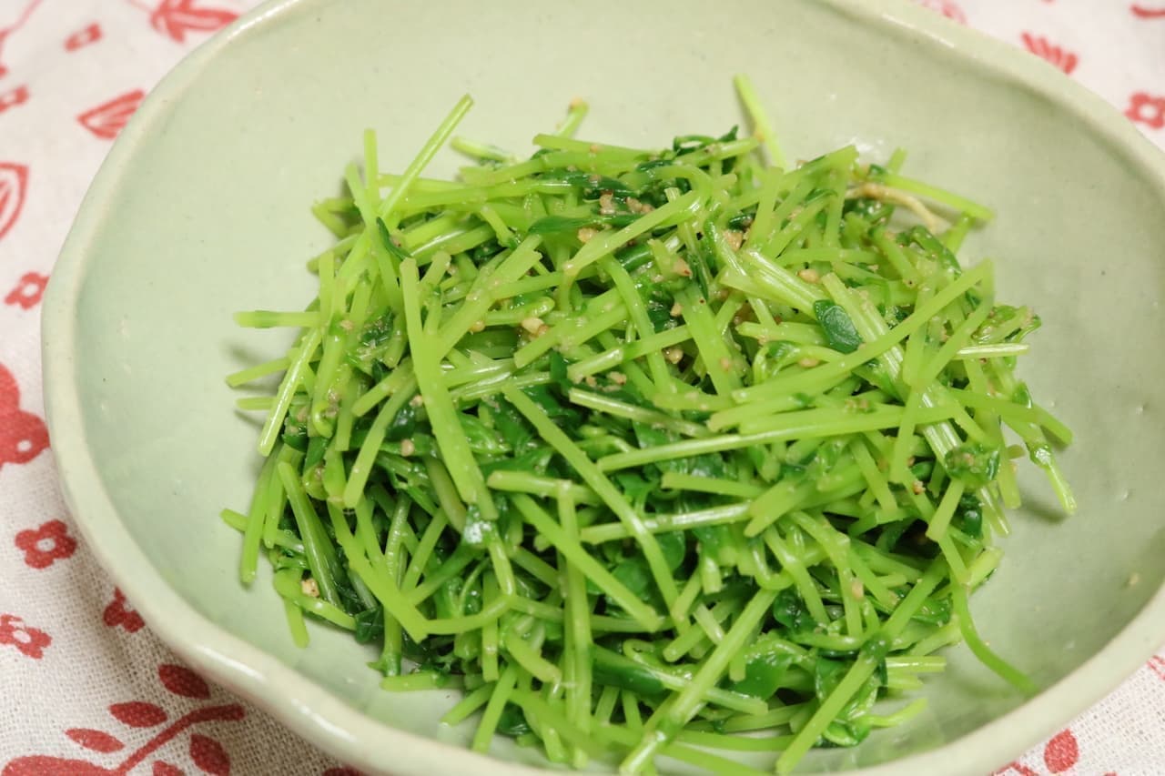 [Recipe] A simple dish "Sesame seedlings with sesame seeds" A saving