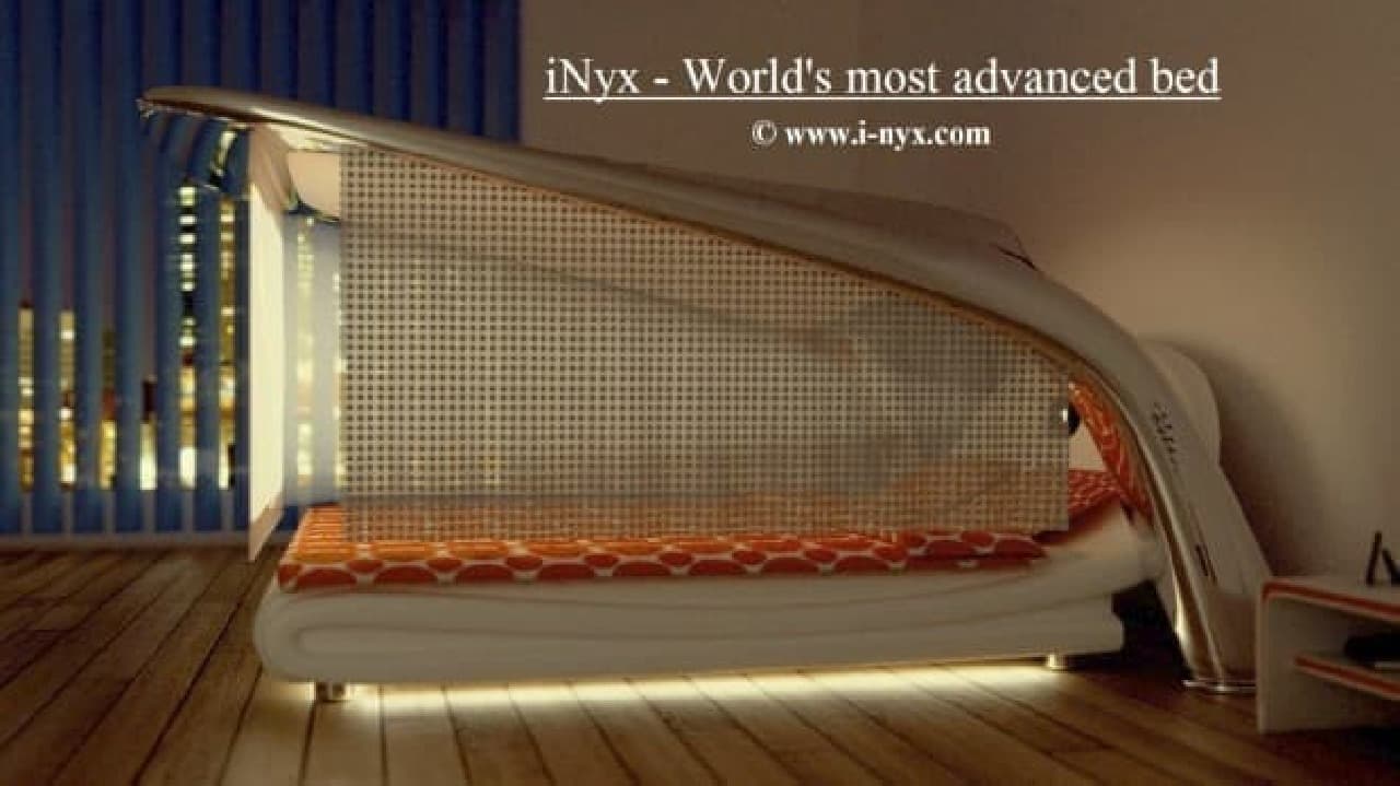 The bed a movie theater! Bed "iNyx" with theater screen and