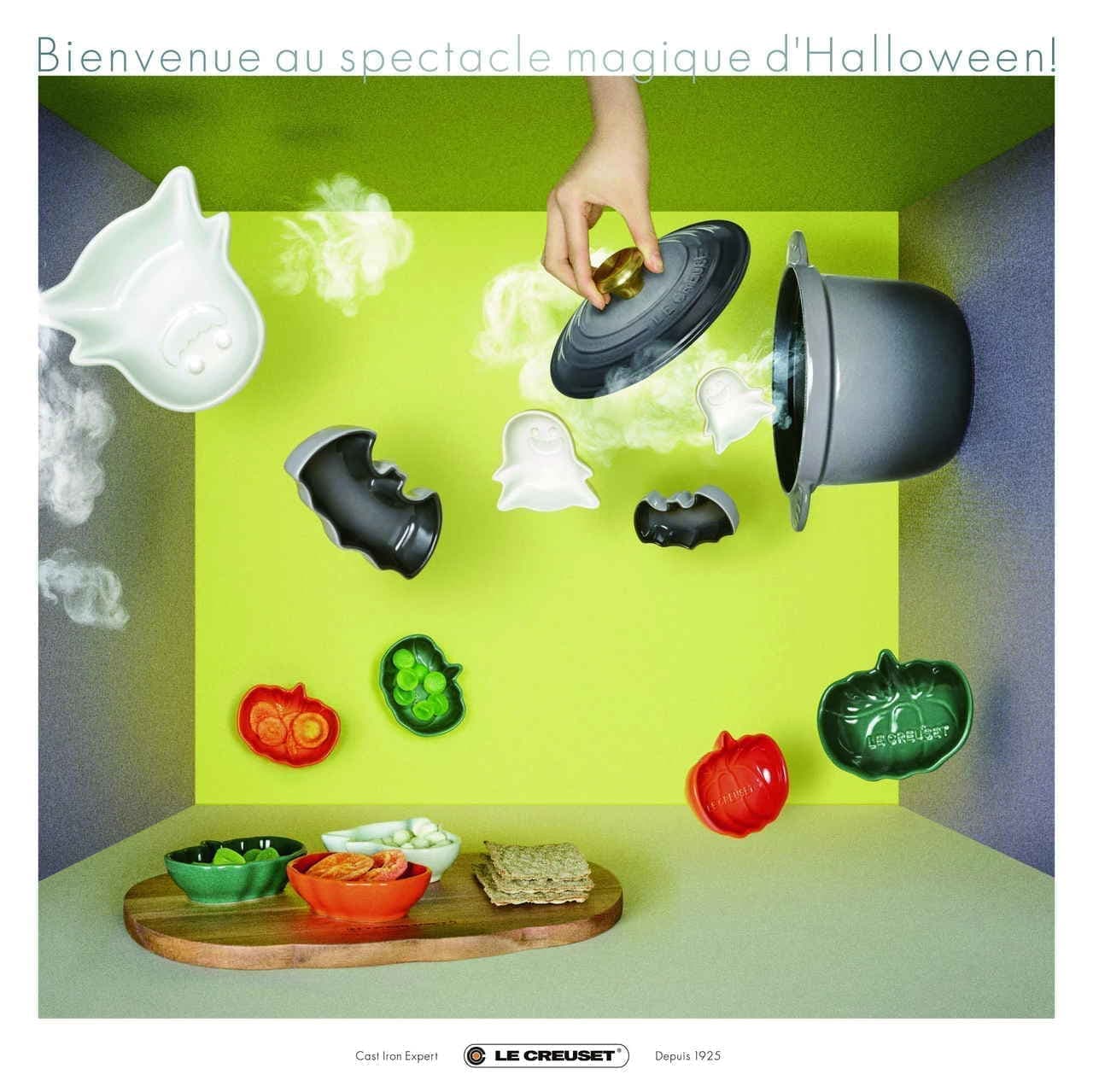 Le Creuset's Halloween! Limited color cocotte and small plates with
