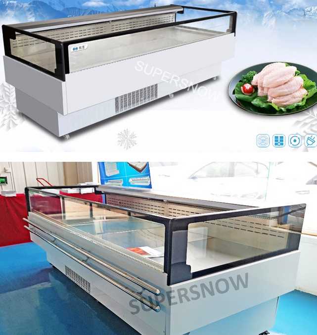 Open Type SeaFood Used Refrigerated Display Cases For Sale