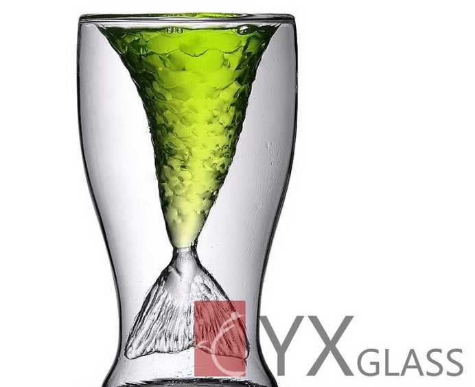 beer bottle Double Wall Glass Cup high borosilicate glass beer mug cup
