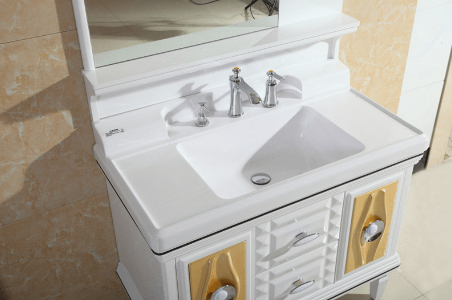 Modern minimalist vanity PVC floor bathroom China