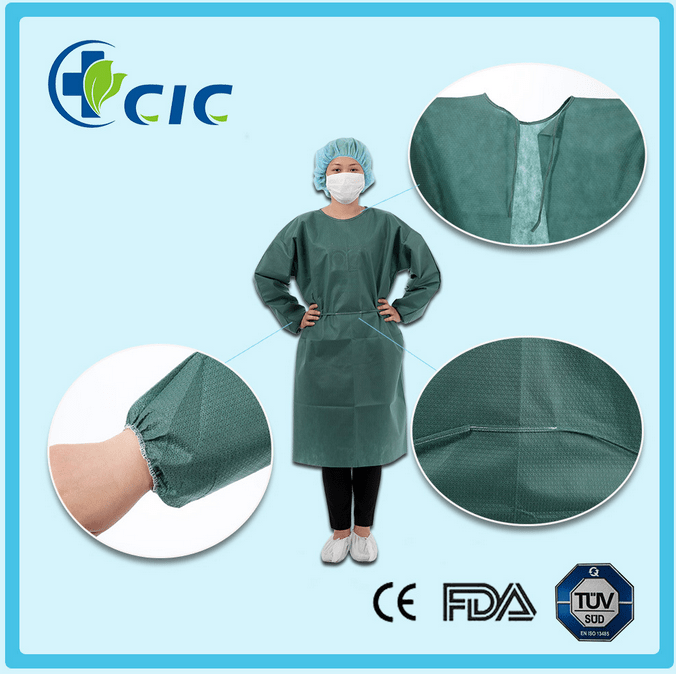 Tissue Poly Disposable XRay Patient Gowns , IV gowns China medical