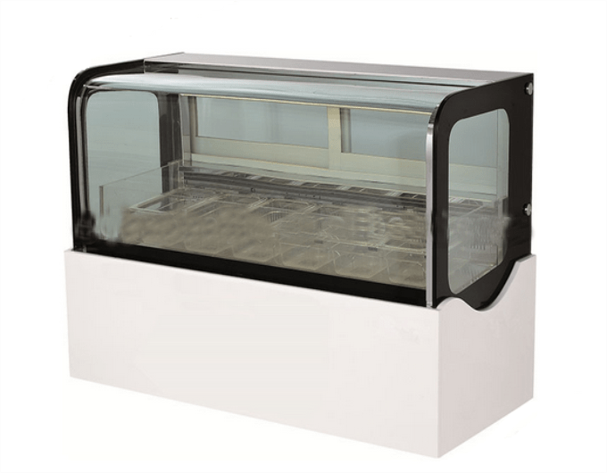 QR540V Ice cream mini freezer / Table top mini freezer with 6 pans